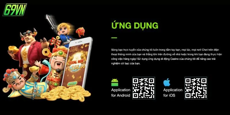 Tải app 69VN để tham gia giải trí không giới hạn